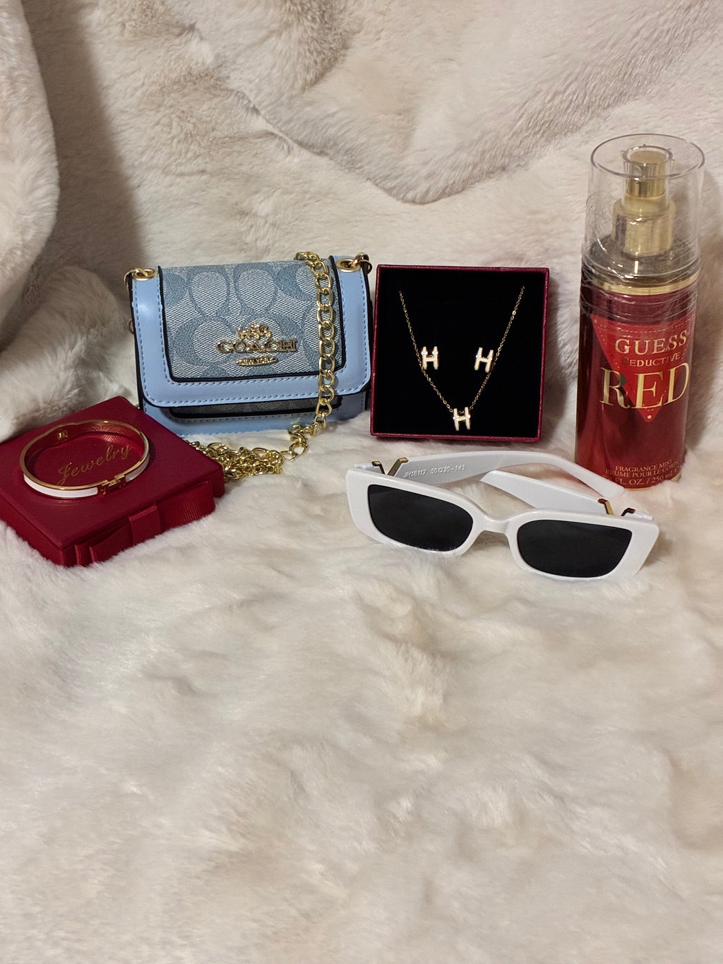 Blue Coach Mini Crossbody