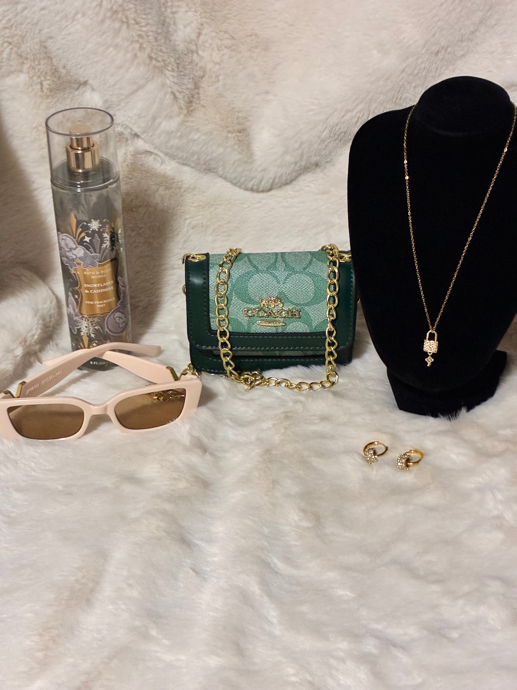 Green Coach Mini Crossbody