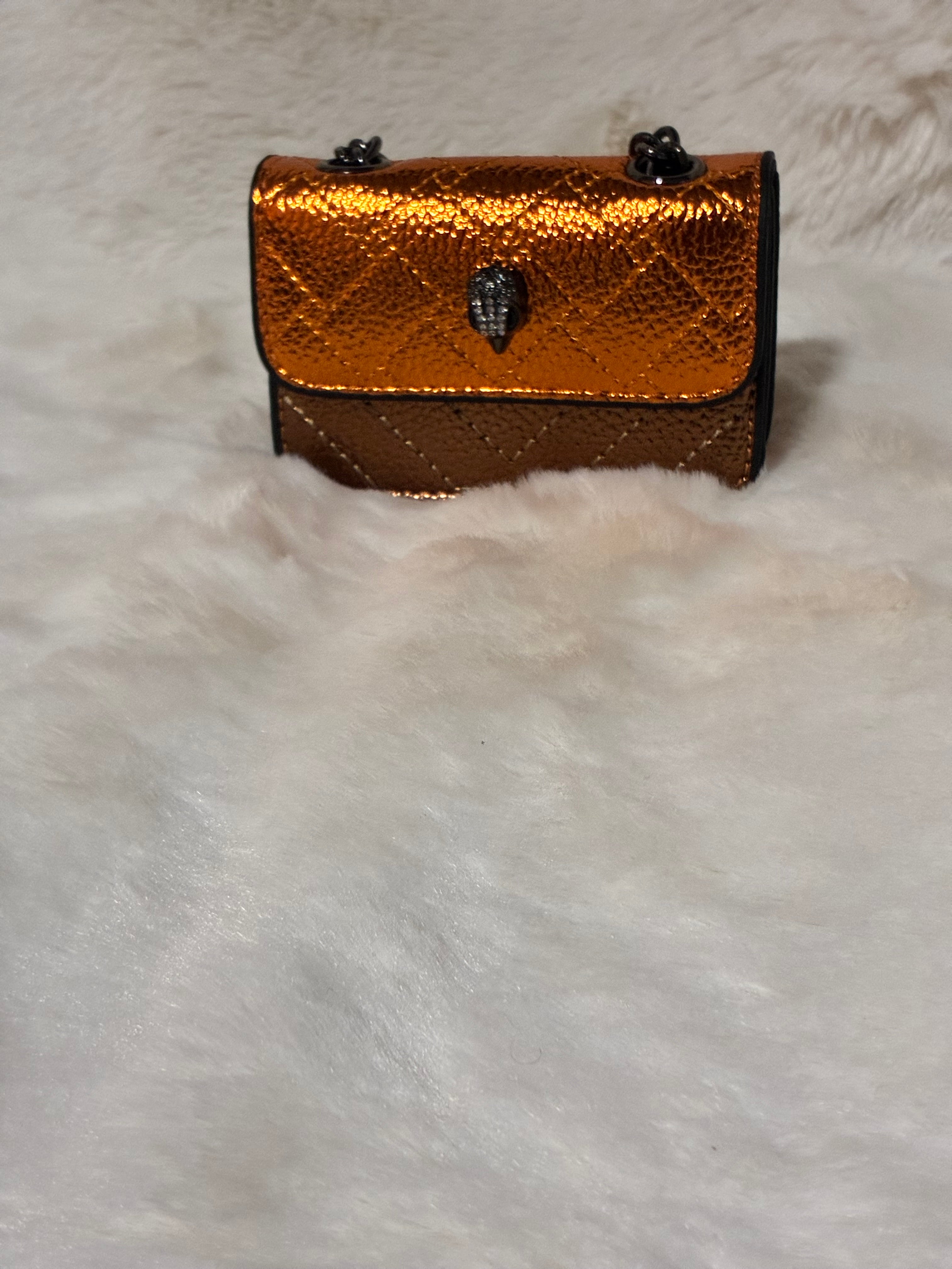 Gold and Brown Kurt Geiger Mini Crossbody