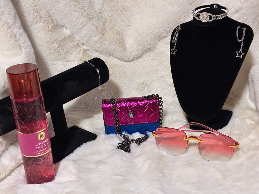 Pink and Blue Kurt Geiger Mini Crossbody