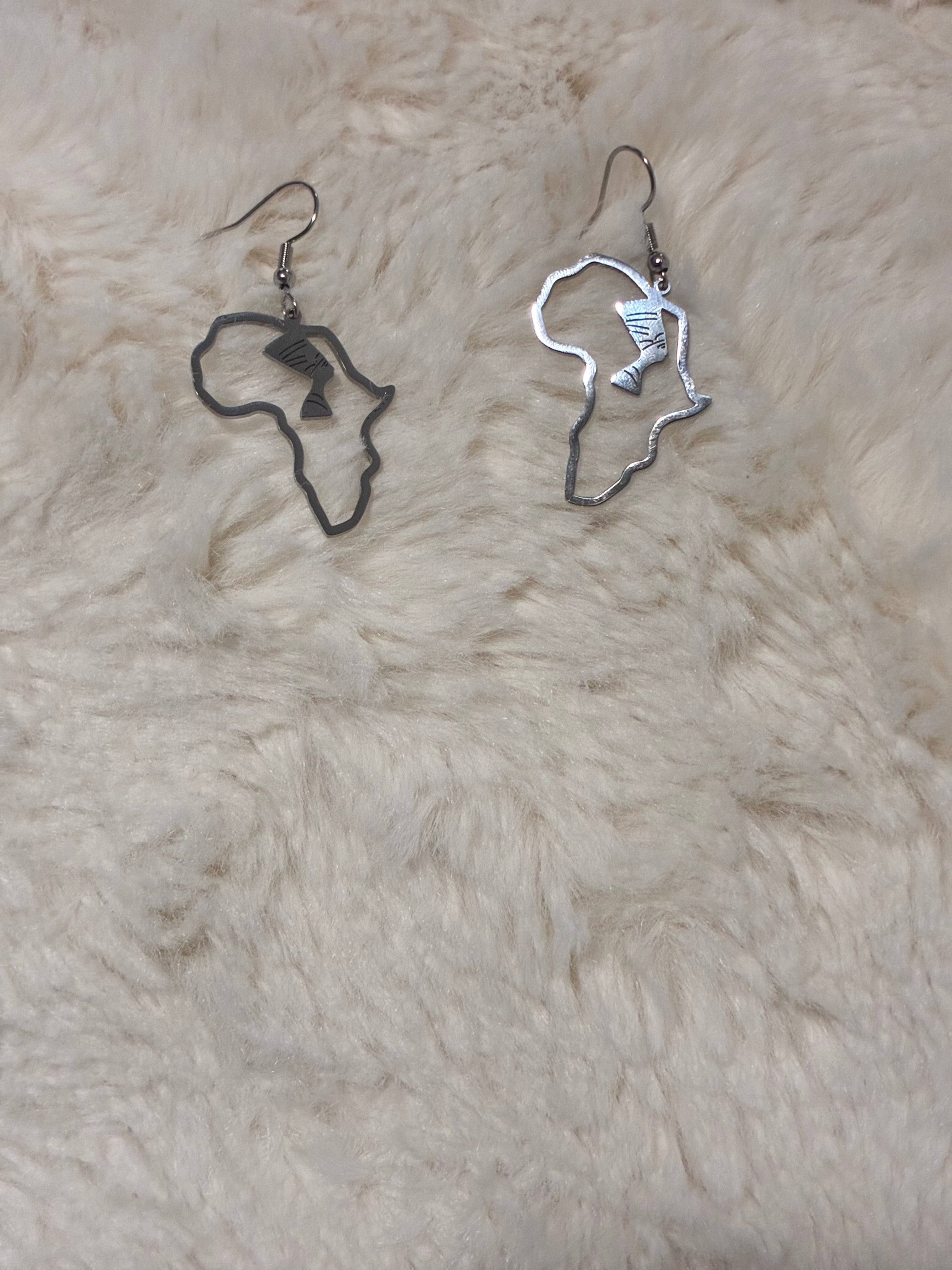 Stainless Steel African Earrings