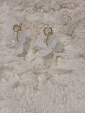 White Flower Earrings