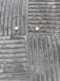 Pearl hoop earrings
