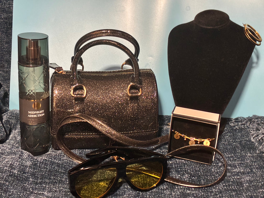 Black crossbody Jelly purse