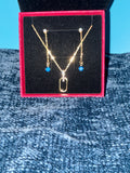 Necklace and earrings