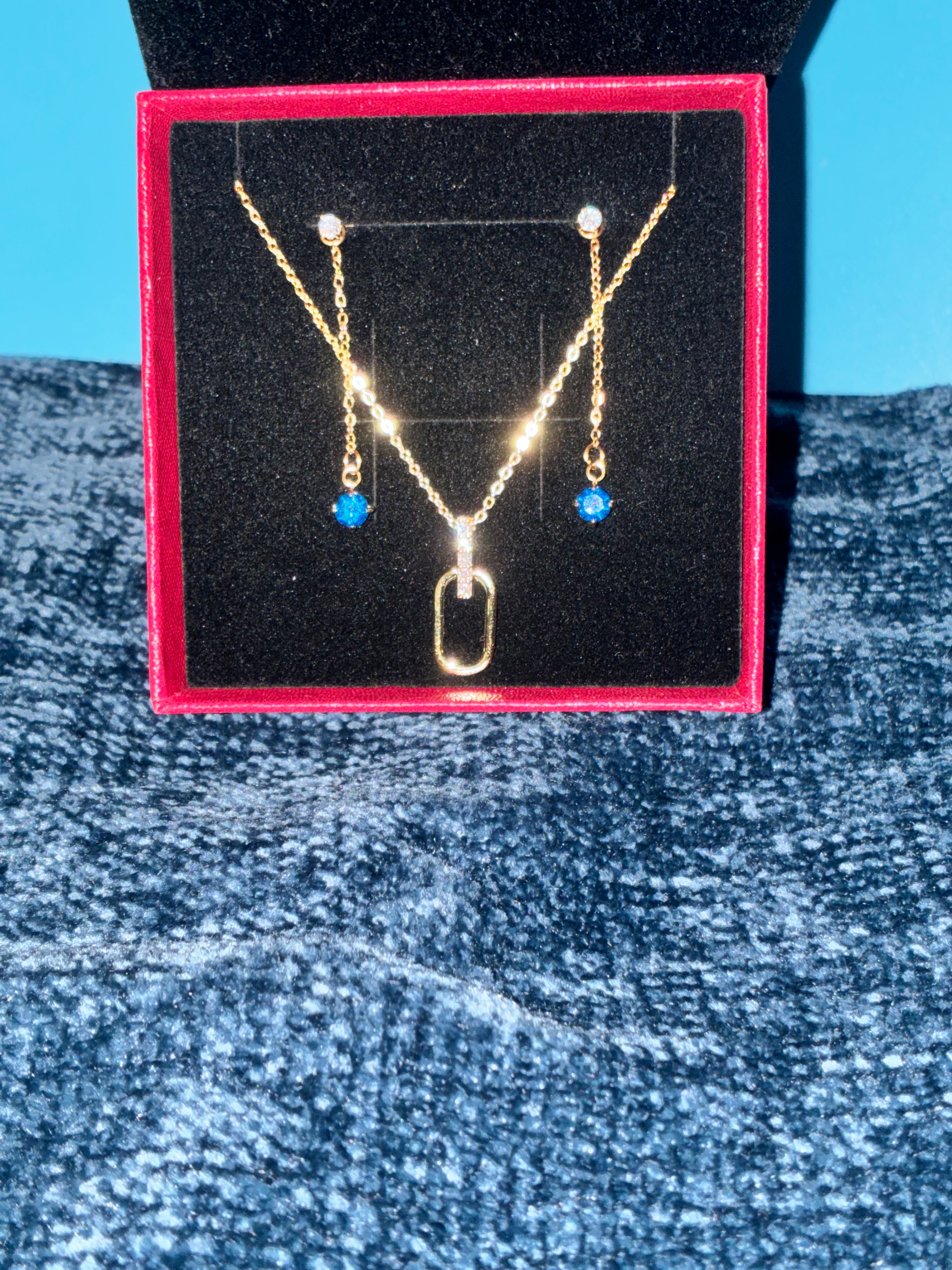 Necklace and earrings